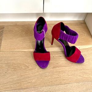 Pierre Hardy Ruby/Purple Suede Sandal